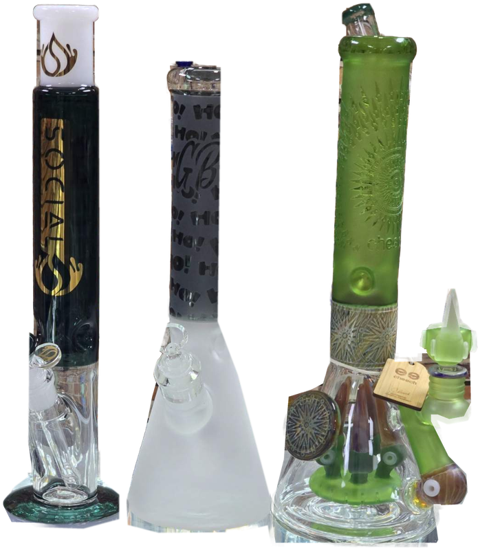 Social, HO! HO! & Cheech tall pieces